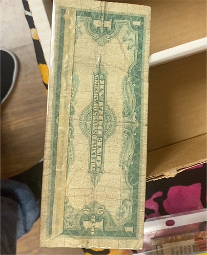 1923 $1 One Dollar Silver Certificate Note Horse Blanket Large Size Banknote — front