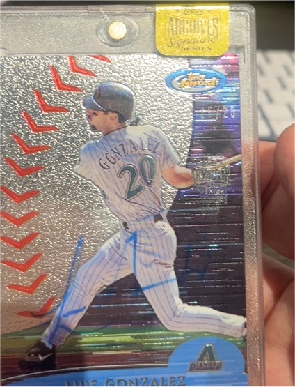 1997 Topps Archives Signature Series #SA4 Luis Gonzalez — front