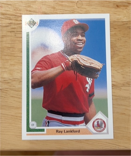 1991 Upper Deck #346 Ray Lankford — front