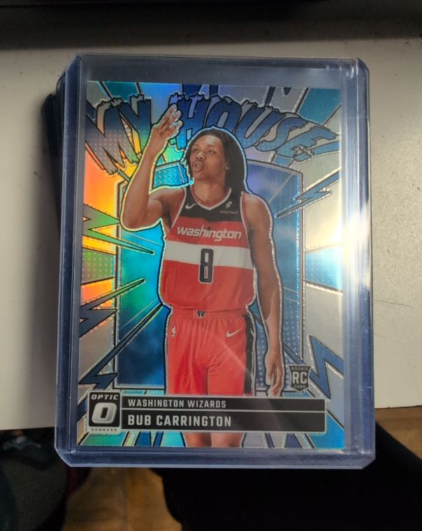 2024-25 Donruss Optic #8 Bub Carrington My House Rookie — front