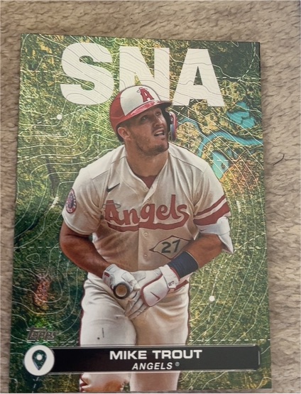 2024 Topps Series 2 City to City #CTC-2 Mike Trout — front