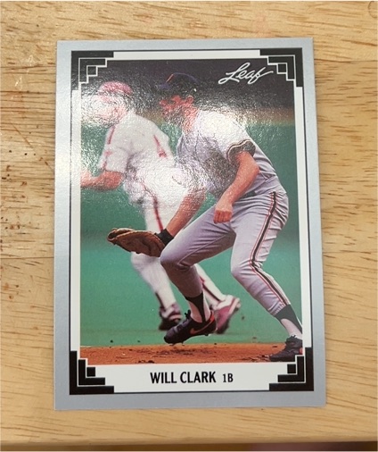 1991 Leaf #238 Will Clark — front