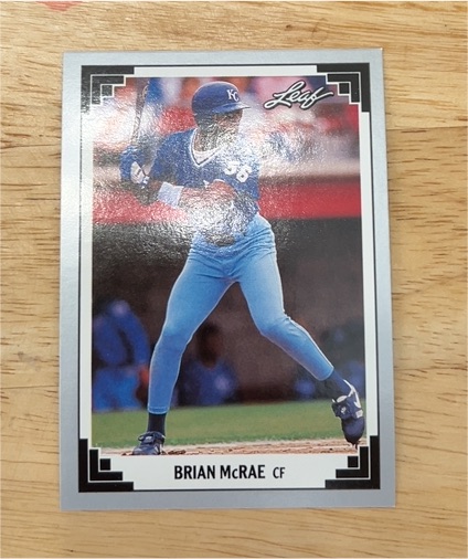 1991 Leaf #369 Brian McRae — front
