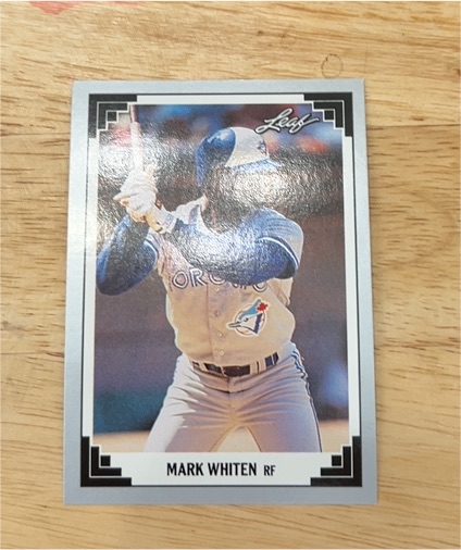 1991 Leaf #unknown Mark Whiten — front