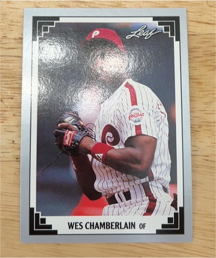 1991 Leaf #178 Wes Chamberlain — front