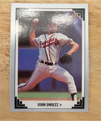 1991 Leaf #27 John Smoltz — front