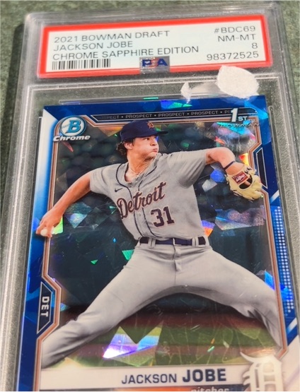 2021 Bowman Draft Chrome Sapphire Edition #BDC69 Jackson Jobe — front