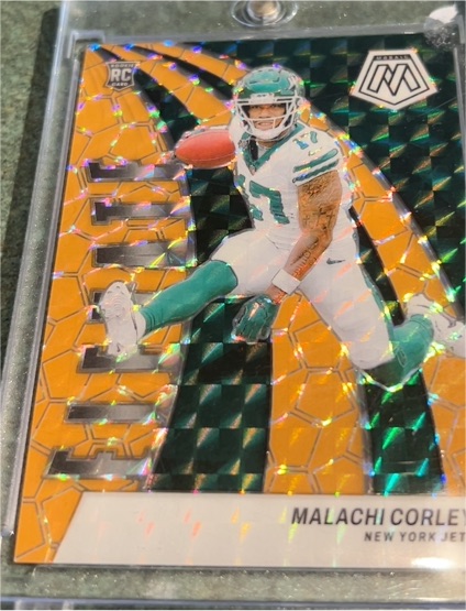 2024 Panini Mosaic Orange Mosaic Prizm #RC Malachi Corley — front