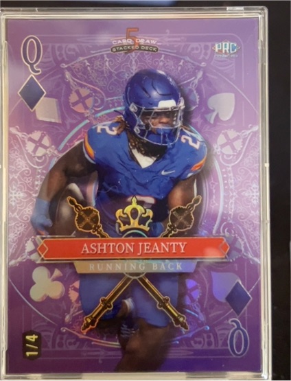 2024 Wild Card 5 Card Draw #SDPS-AJN Ashton Jeanty — front