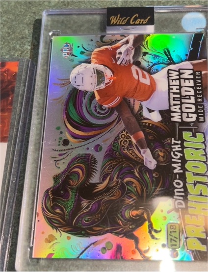2024 Wild Card Dino-Might Prehistoric #17/18 Matthew Golden — front