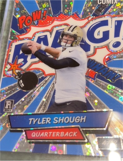 2025 Wild Card Baang! Disco Rookie # 02/12 Tyler Shough — front