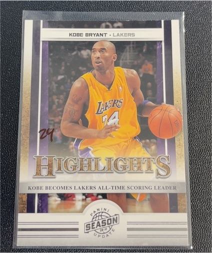 2009-10 Panini Season Update Highlights #1 Kobe Bryant — front