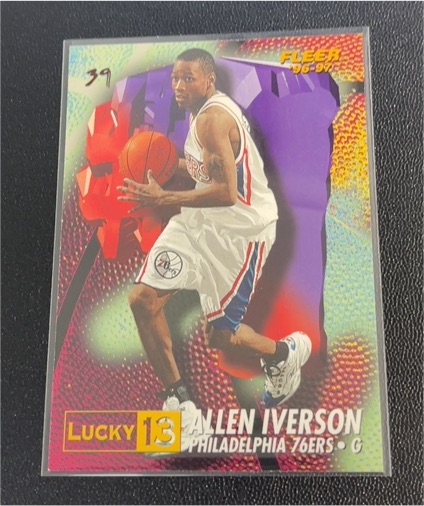 1996-97 Fleer Lucky 13 #1 Allen Iverson — front