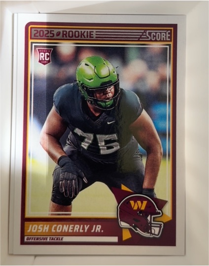 2025 Panini Score #100 Josh Conerly Jr. — front
