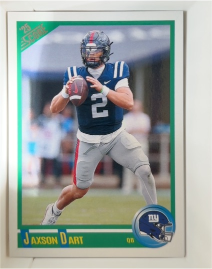2025 Panini Score Anniversary Rookie #9 Jaxson Dart — front