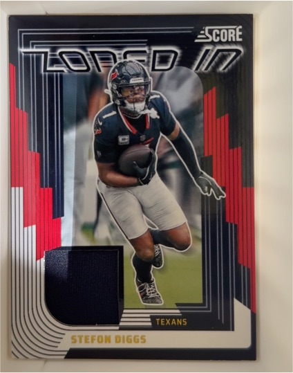 2025 Panini Score #ZON-SDS Stefon Diggs Zoned In Jersey — front