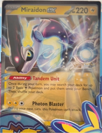 2023 Pokémon Scarlet & Violet #037 Miraidon ex — front