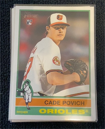 2025 Topps Heritage #219 Cade Povich — front