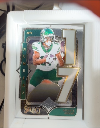 2024 Panini Select #25 Davante Adams Numbers Insert — front