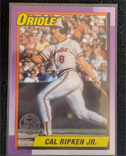 2025 Topps #T90-59 Cal Ripken Jr. 1990 Topps Baseball 35th Anniversary — front
