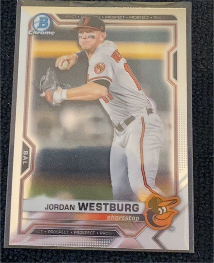 2021 Bowman Chrome Prospects #BCP-98 Jordan Westburg — front