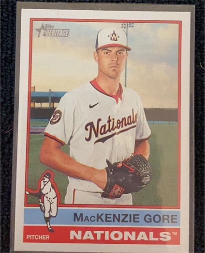 2025 Topps Heritage #467 MacKenzie Gore — front