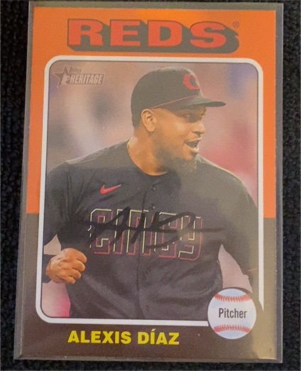 2024 Topps Heritage #39 Alexis Díaz — front