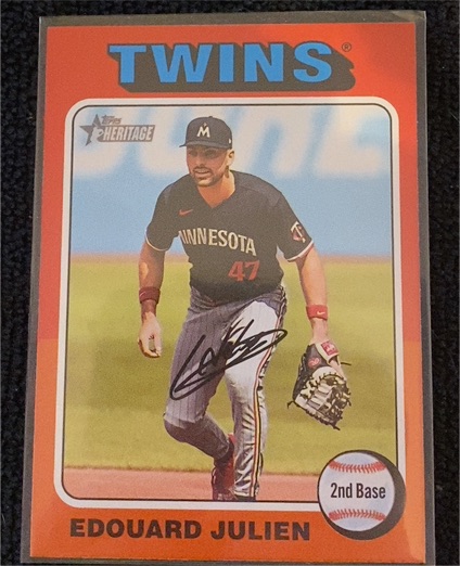 2024 Topps Heritage #32 Edouard Julien — front