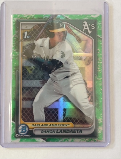 2024 Bowman Chrome Prospects Lunar Glow Refractor #BCP-28 Ramon Landaeta — front