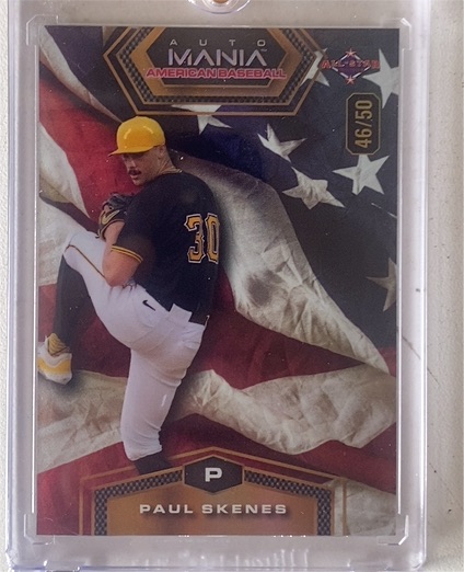 2024 Wild Card Auto Mania #46/50 Paul Skenes — front