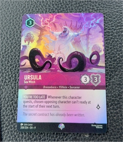 Disney Lorcana 2025 #208/204 Ursula Sea Witch Epic Alternate Art Fabled — front