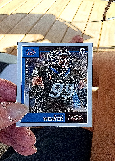 2020 Panini Score Football #339 Curtis Weaver — front