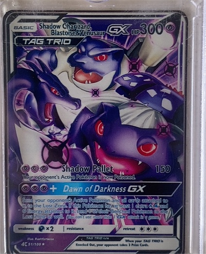 Pokemon Tag Trio Shadow Charizard Blastoise & Venusaur GX #4 — front
