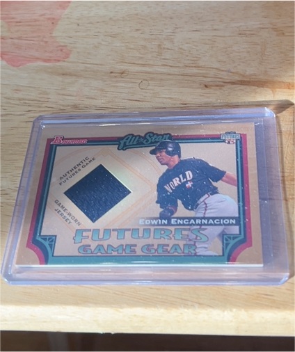 2005 Bowman Futures Game Gear #FGG-EE Edwin Encarnacion — front