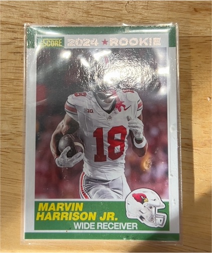2024 Panini Score #4 Marvin Harrison Jr. 35th Anniversary Rookie — front