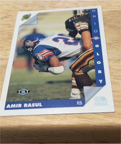 1992 Ultimate WLAF #174 Amir Rasul — front