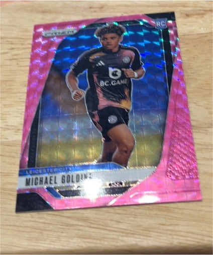 2024-25 Panini Prizm EPL Red Mosaic #272 Michael Golding — front