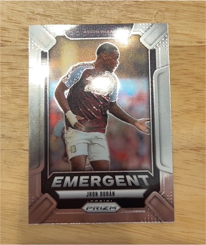 2024-25 Panini Prizm Premier League Emergent Jhon Durán — front