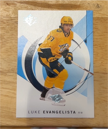 2024-25 Upper Deck SP #56 Luke Evangelista — front