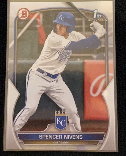 2023 Bowman Draft #93 Spencer Nivens — front
