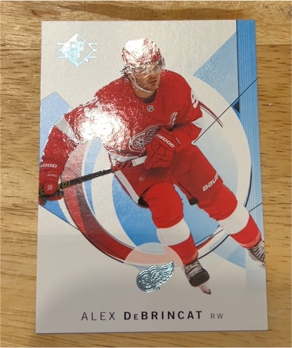 2020-21 Upper Deck SP Hockey Base Blue #14 Alex DeBrincat — front