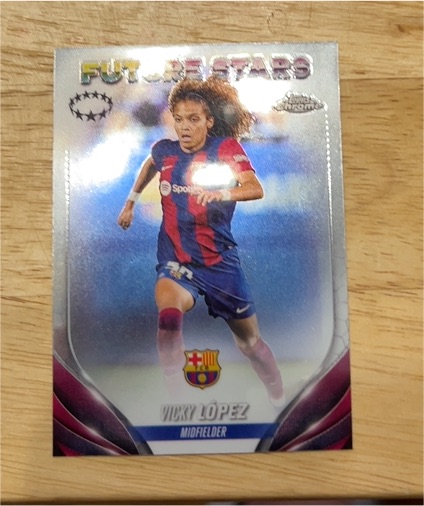 2023-24 Topps Chrome UEFA Women's #83 Vicky López — front