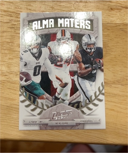 2024 Panini Prestige Alma Maters #20 Najee Harris Nick Chubb Zamir White — front