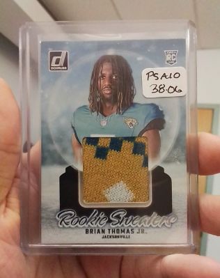 2024 Panini Donruss Rookie Holiday Sweaters #RHS-BTH Brian Thomas Jr. — front