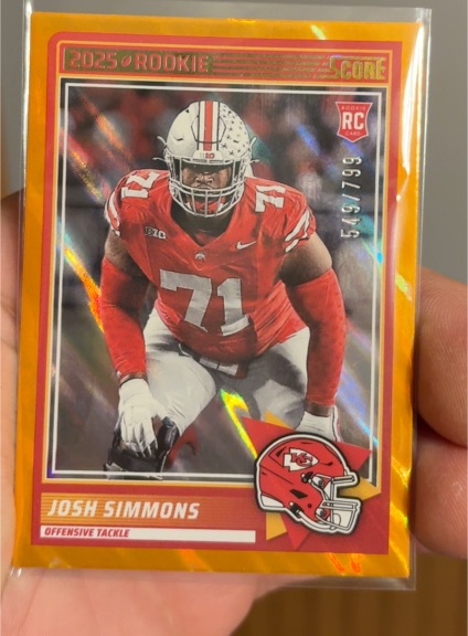 2025 Panini Score #32 Josh Simmons — front