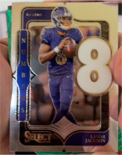 2024 Panini Select Numbers #8 Lamar Jackson — front