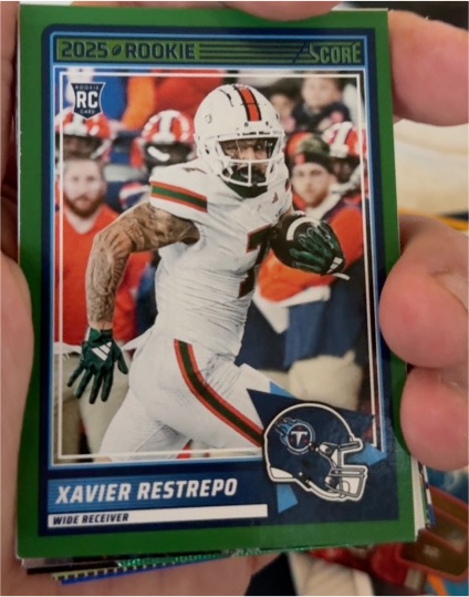 2025 Panini Score #6 Xavier Restrepo — front