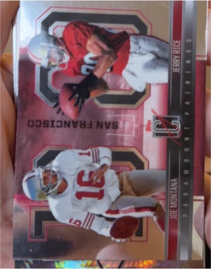 2024 Topps Signature Class Paramount Pairings #PP-13 Joe Montana / Jerry Rice — front