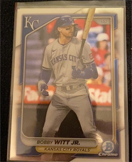 2024 Bowman Chrome #1 Bobby Witt Jr. — front