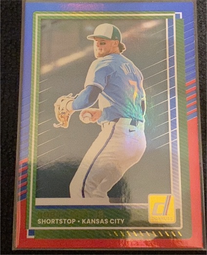 2025 Donruss Red & Blue #27 Bobby Witt Jr. — front
